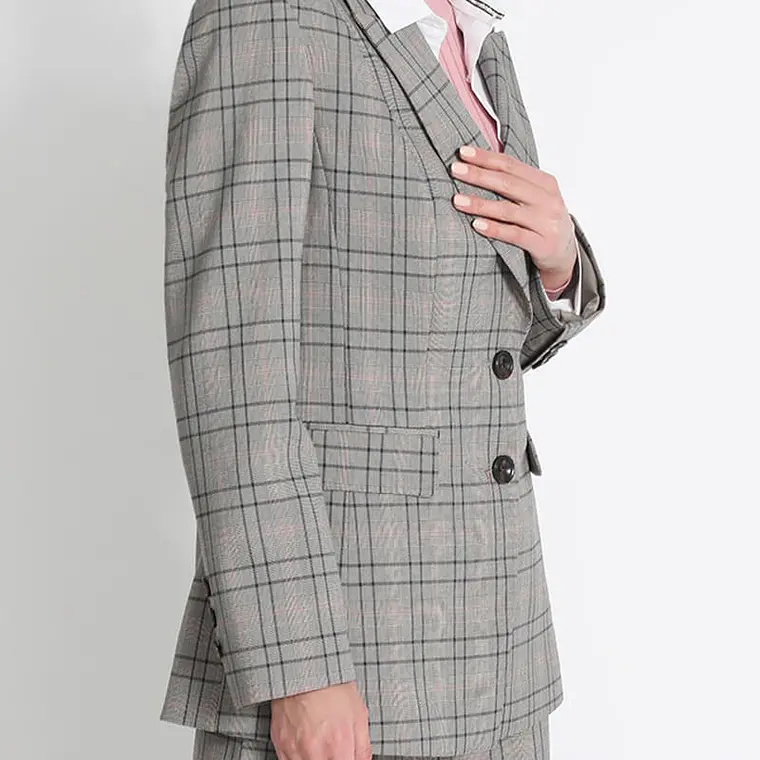 BLAZER ENTALLADO CUADRILLE, AZUL (TALLA 44) 5