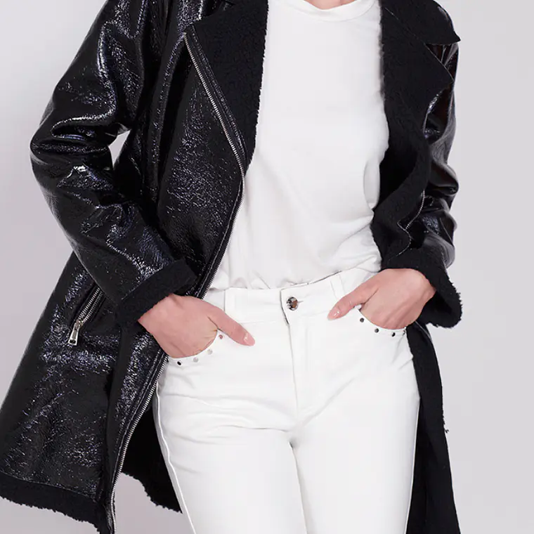 CHAQUETON CHAROL PIEL NEGRO (TALLAS S a L) 3