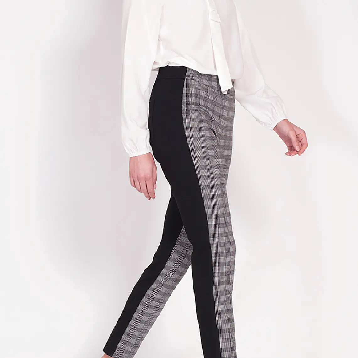 PANTALON PITILLO MIX LISO CUADRILLE NEGRO (TALLAS 36 y 42) 1