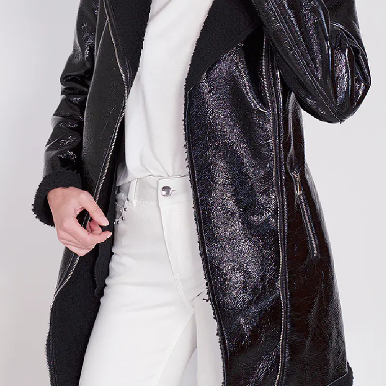 CHAQUETON CHAROL PIEL NEGRO (TALLAS S a L) 5