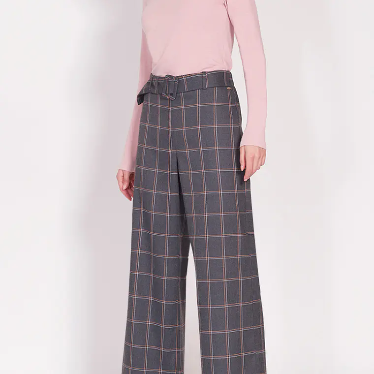 PANTALON ANCHO TIRO ALTO CUADRILLE (TALLAS 38 a 42) 3