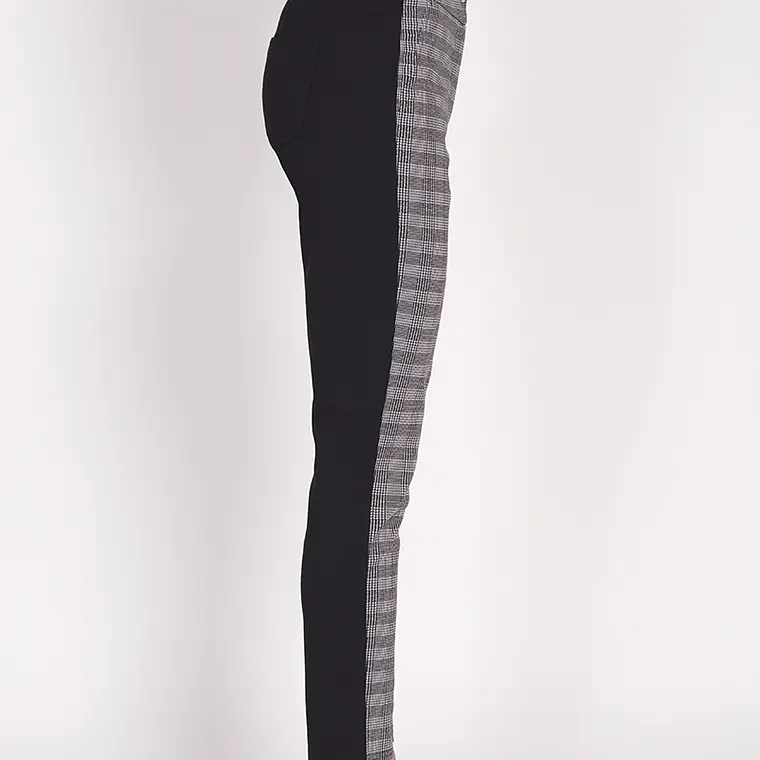 PANTALON PITILLO MIX LISO CUADRILLE NEGRO (TALLAS 36 y 42) 2