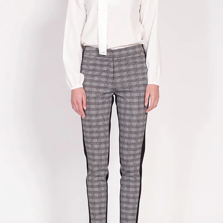 PANTALON PITILLO MIX LISO CUADRILLE NEGRO (TALLAS 36 y 42) 4