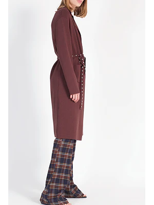 TAPADO LARGO TEJIDO  CON APLICACIÓN STRASS (TALLA L)