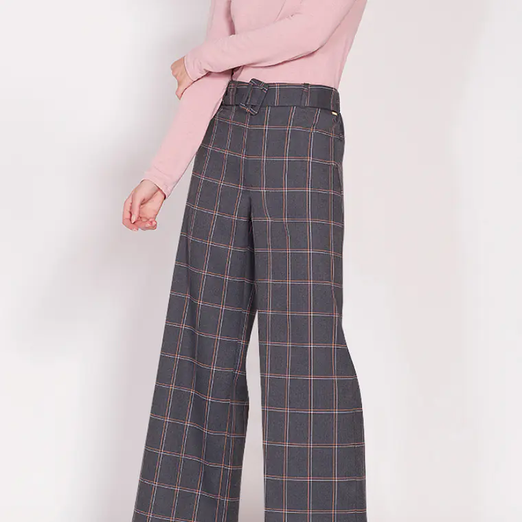 PANTALON ANCHO TIRO ALTO CUADRILLE (TALLAS 38 a 42) 5