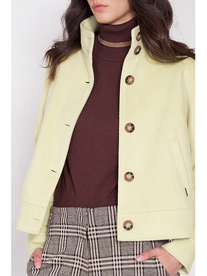 CHAQUETA MAO MELANGE PISTACHO (TALLA L)