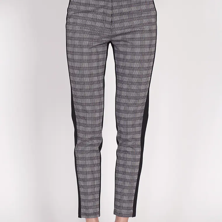 PANTALON PITILLO MIX LISO CUADRILLE NEGRO (TALLAS 36 y 42) 5