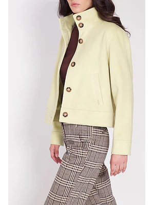 CHAQUETA MAO MELANGE PISTACHO (TALLA L)