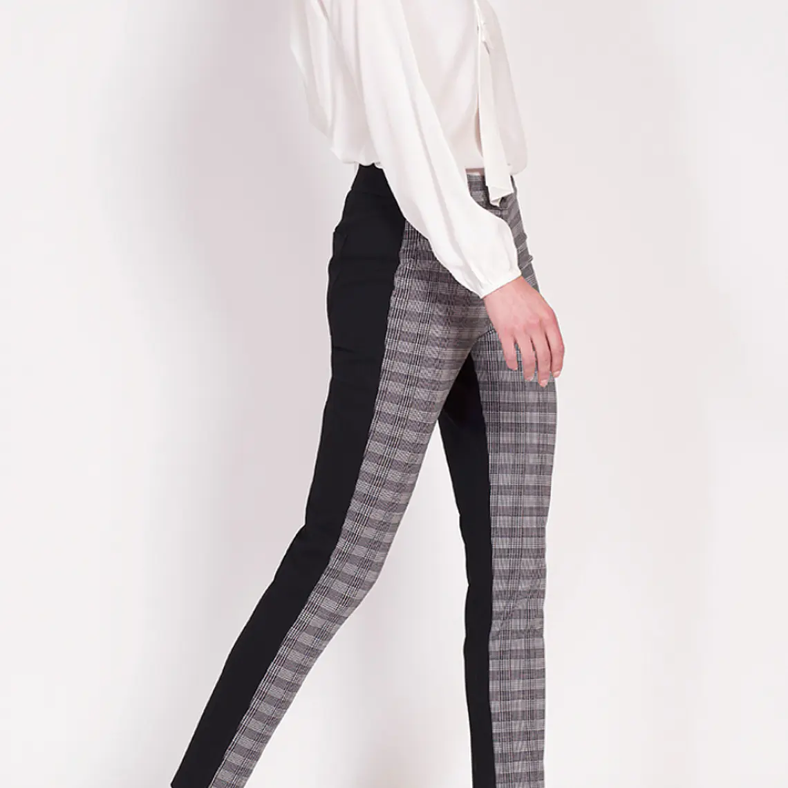 PANTALON PITILLO MIX LISO CUADRILLE NEGRO (TALLAS 36 y 42) 6