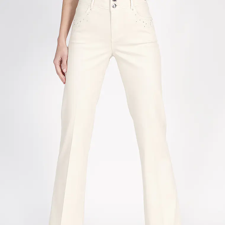 PANTALON RECTO ALGODÓN MODAL BORDADO (TALLAS 36 a 44) 5