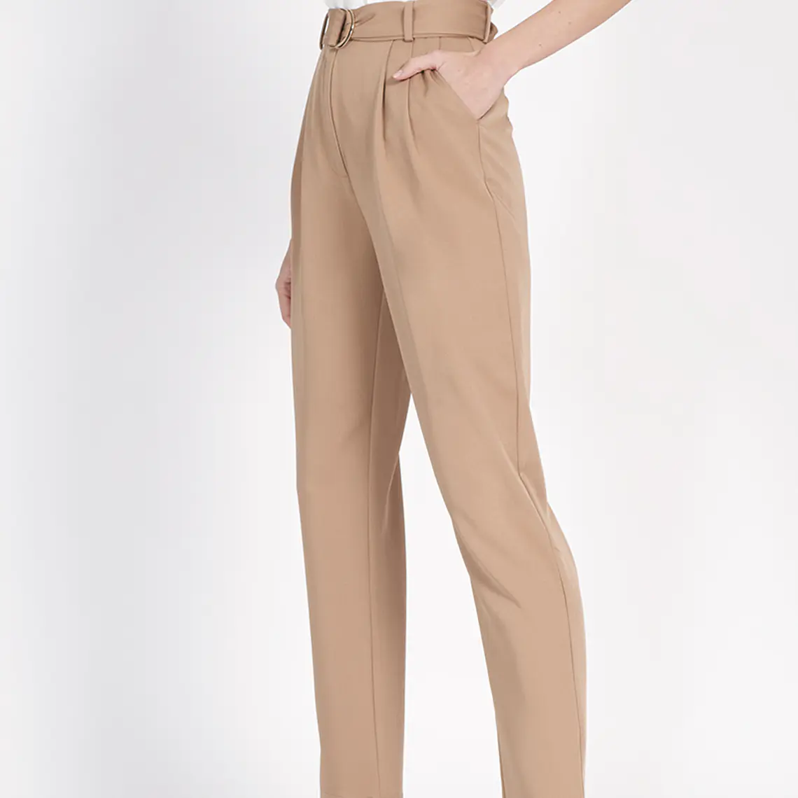 PANTALON SASTRE AMPLIO CAMEL (TALLA 36) 1
