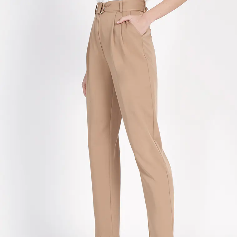 PANTALON SASTRE AMPLIO CAMEL (TALLA 36) 1