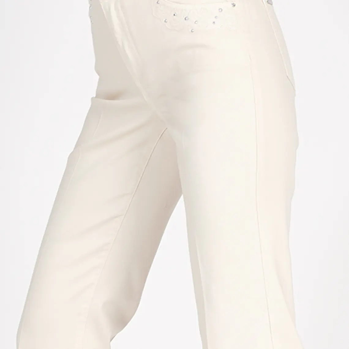 PANTALON RECTO ALGODÓN MODAL BORDADO (TALLAS 36 a 44) 2