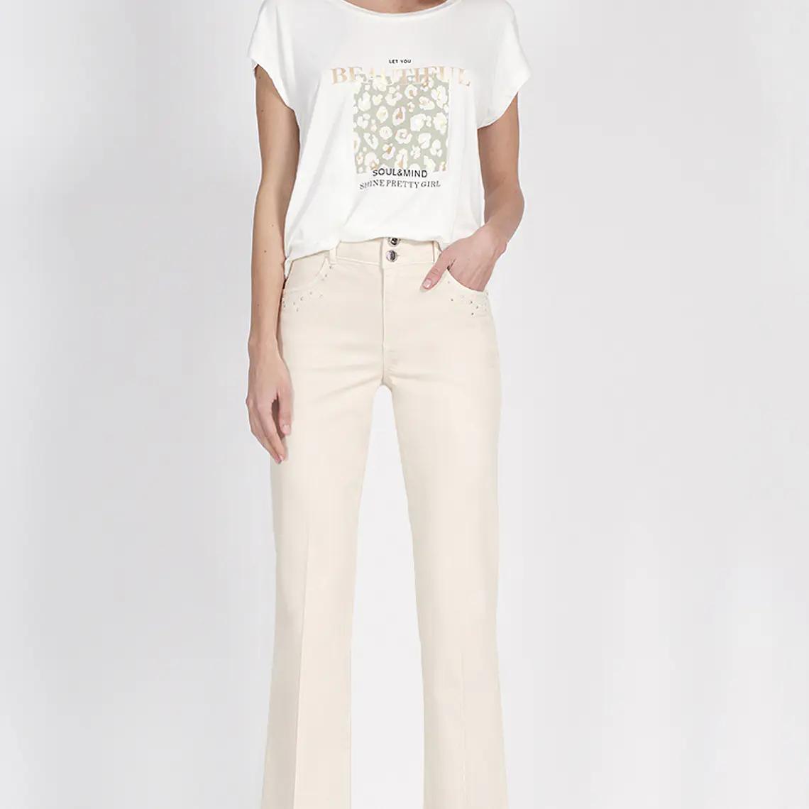 PANTALON RECTO ALGODÓN MODAL BORDADO (TALLAS 36 a 44) 6