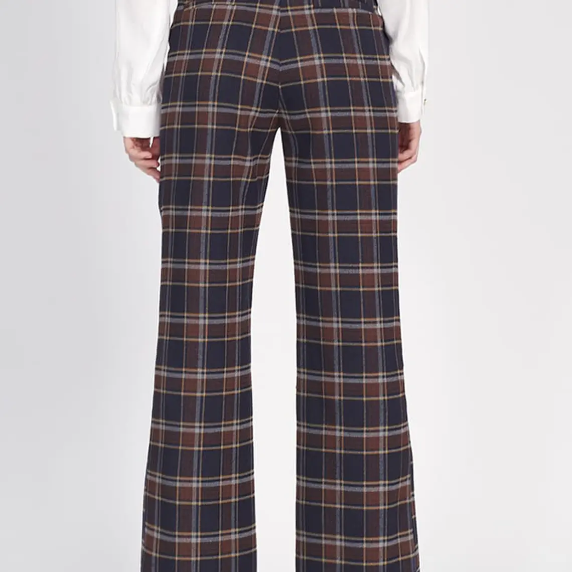 PANTALON FLARE CUADRILLE AZUL (TALLA 38) 4