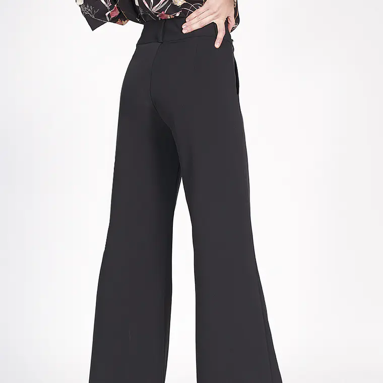 PANTALÓN RECTO TIRO MEDIO NEGRO (TALLA 38) 5