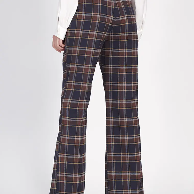 PANTALON FLARE CUADRILLE AZUL (TALLA 38) 6