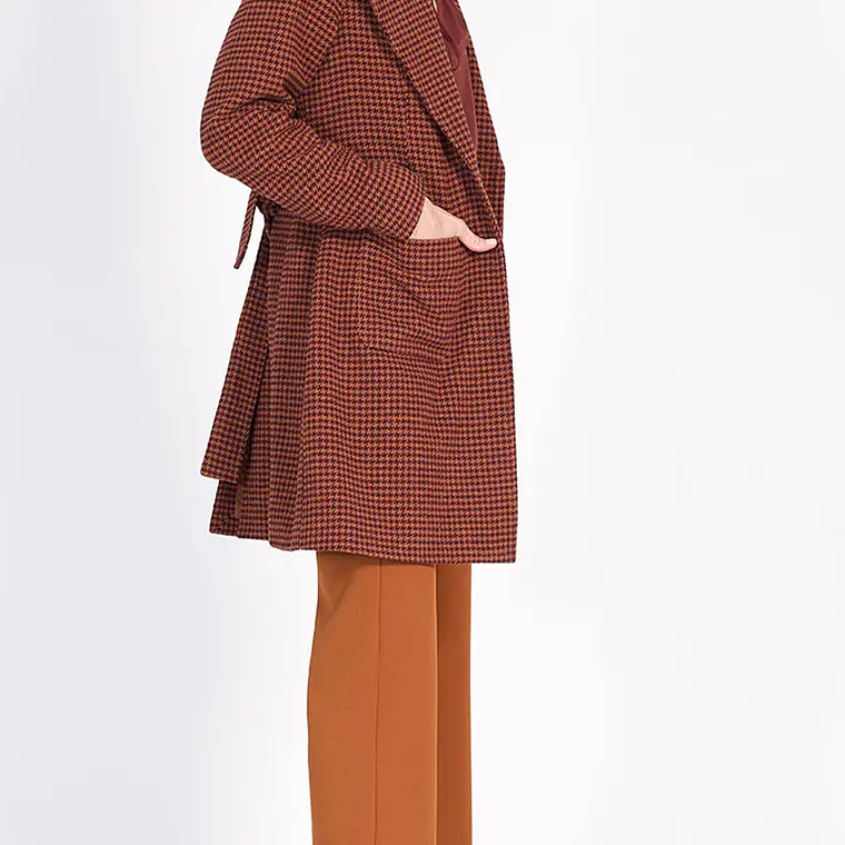 CHAQUETON PIED DE POULE CAFÉ (TALLAS 40 a 44) 3