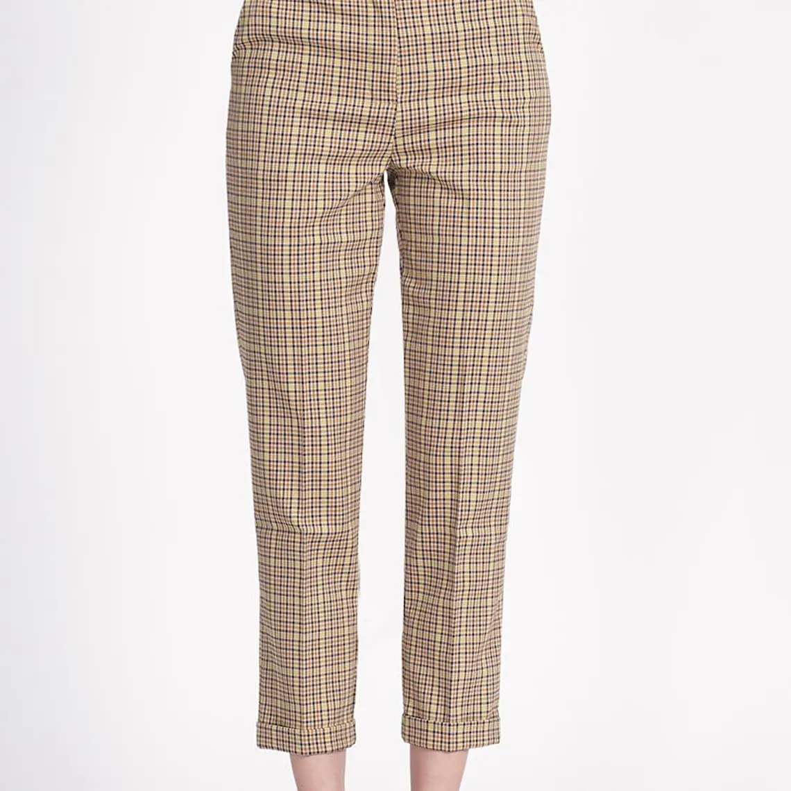 PANTALON PITILLO CON BASTILLA  CUADRILLE BEIGE (TALLA S) 4