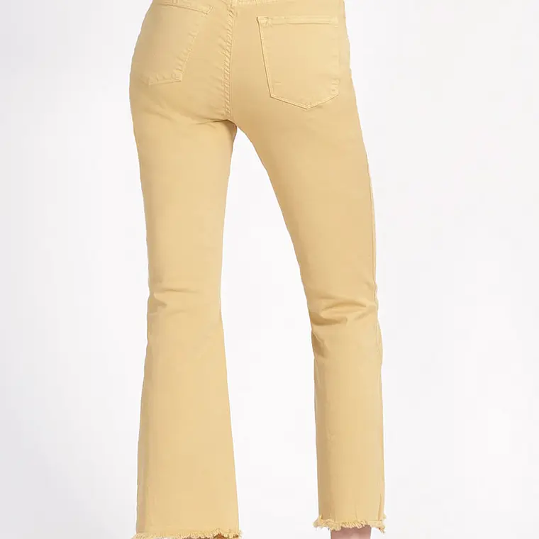 PANTALON FLARE  ALGODÓN PROCESADO (TALLA XL) 6