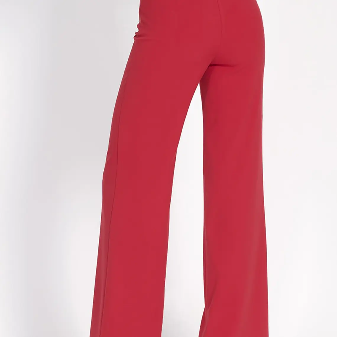 PANTALON ANCHO TIRO ALTO ROJO (TALLA 42) 5
