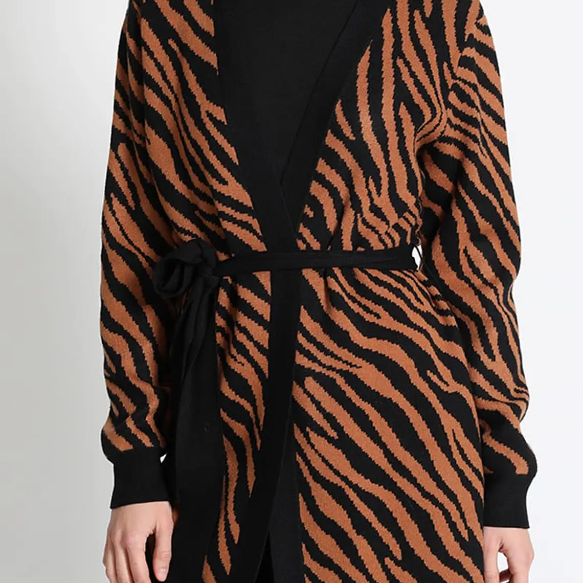 JERSEY TEJIDO TIPO TAPADO CON LAZO  CEBRA CAFÉ (TALLA L) 3