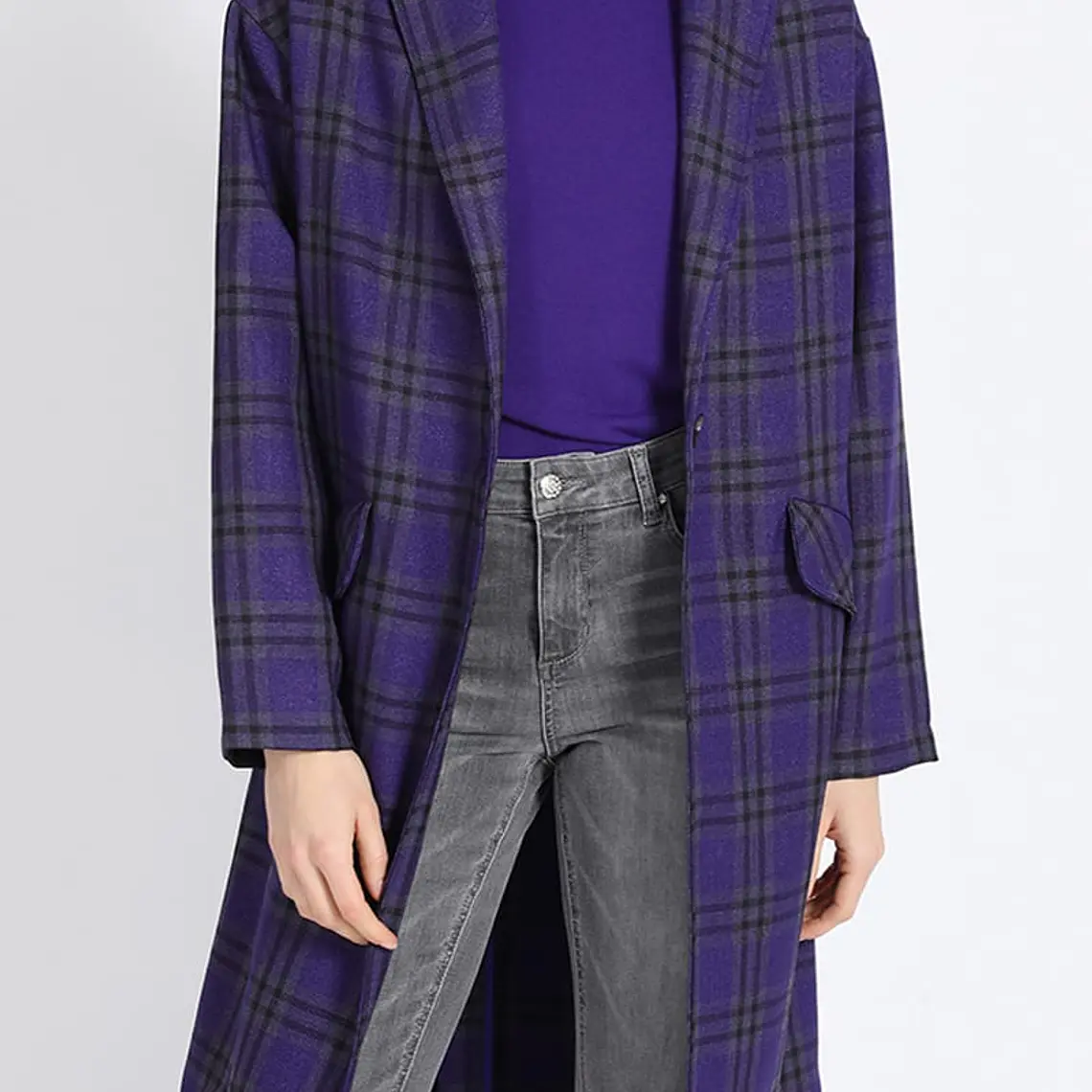 TAPADO CON SOLAPA CUADRILLE VIOLETA NEGRO 1