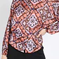 BLUSA M/L CAMISERA ESTAMPADO PAÑUELO NARANJO NARANJO - Miniatura 1
