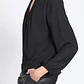 BLUSA M/L CON CADENA EN ESCOTE SATIN NEGRO NEGRO - Miniatura 3