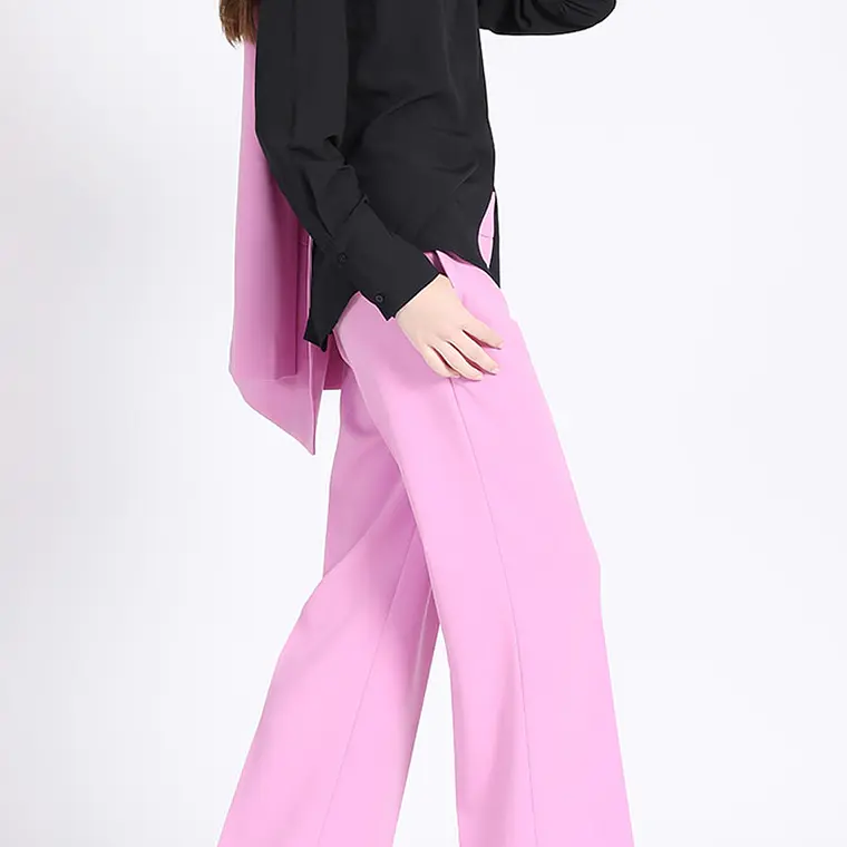 BLUSA M/L CAMISERA BASICA VISCOSA NEGRO 2