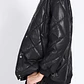 CHAQUETON TIPO BOMBER ECOCUERO ACOLCHADO FORRO PIEL NEGRO (TALLA M) - Miniatura 3