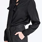 BLUSA M/L CUELLO V CON LAZO SATIN NEGRO - Miniatura 7