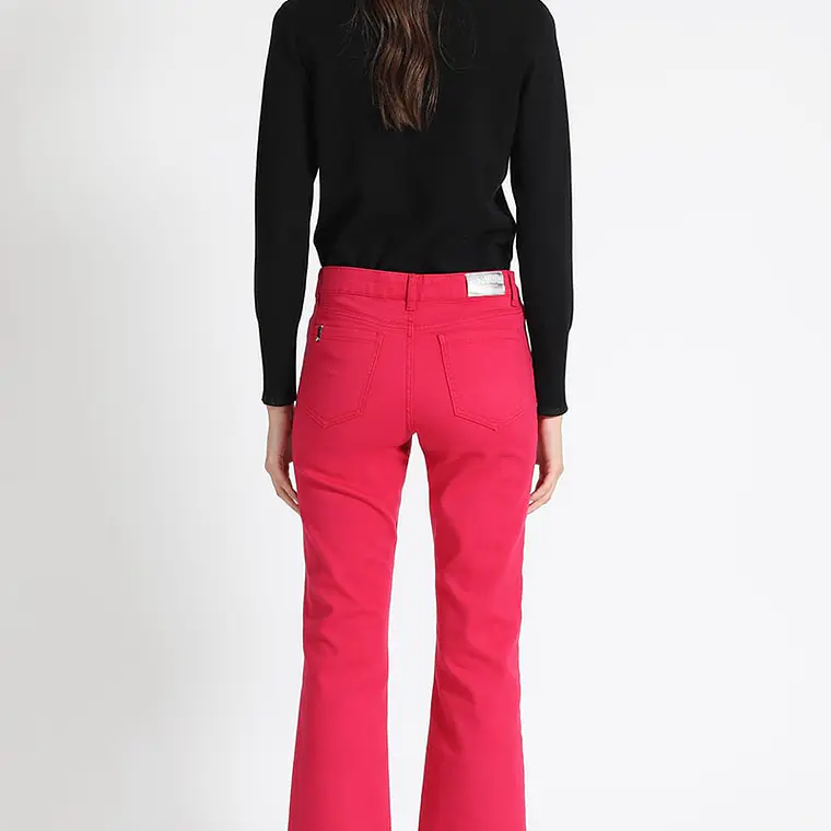 JEANS COLOR CROPPED STRAIGHT  TIRO MEDIO 3