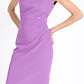 VESTIDO ENTALLADO MIDI  VIOLETA - Miniatura 6