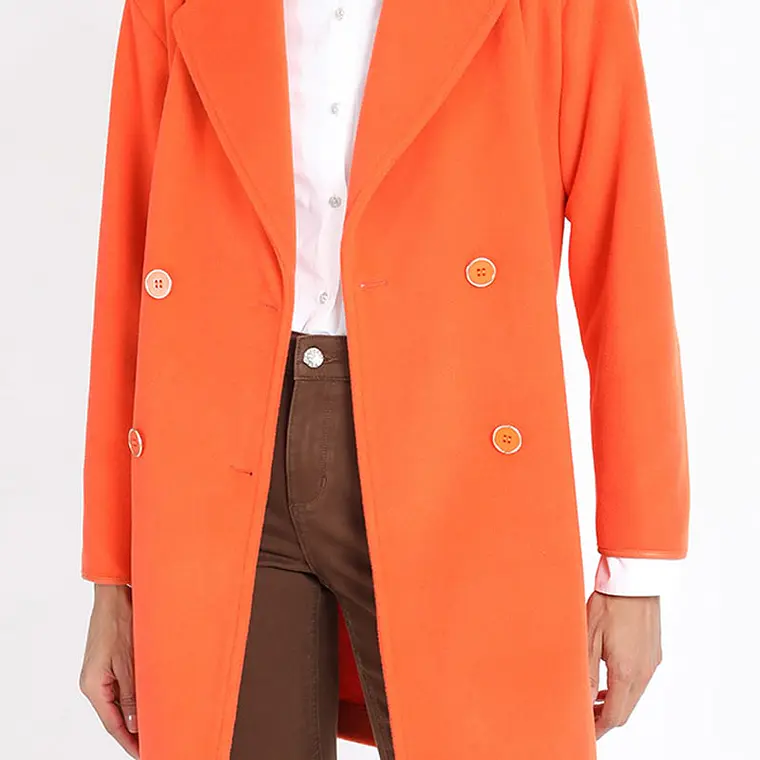 CHAQUETON MUFLON MELANGE  NARANJO 5