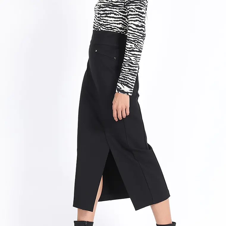 FALDA MIDI TUBO  NEGRO 4