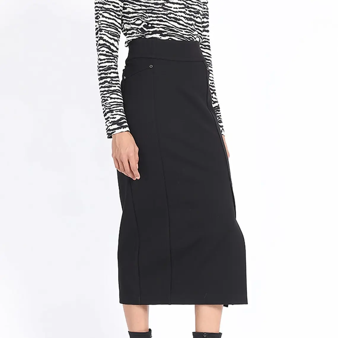 FALDA MIDI TUBO  NEGRO 5