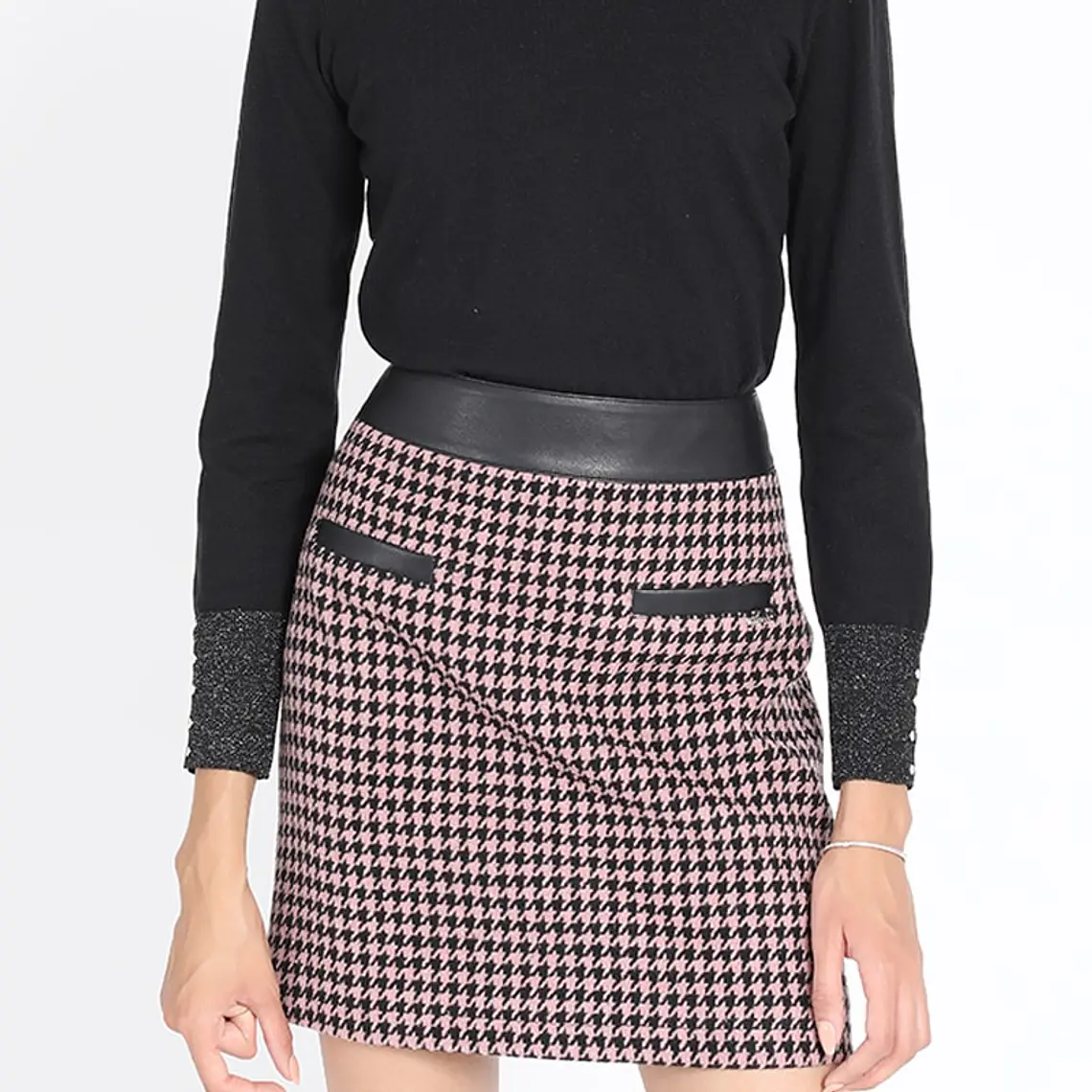 FALDA MINI PIED DE PAUL  NEGRO 1