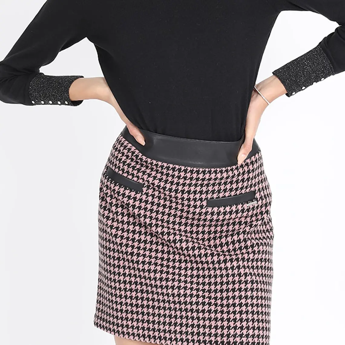 FALDA MINI PIED DE PAUL  NEGRO 5