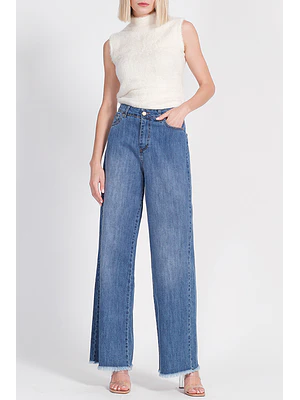 JEANS PALAZZO ALGODÓN AZUL (TALLAS XS y S)