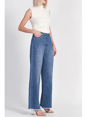 JEANS PALAZZO ALGODÓN AZUL (TALLAS XS y S)