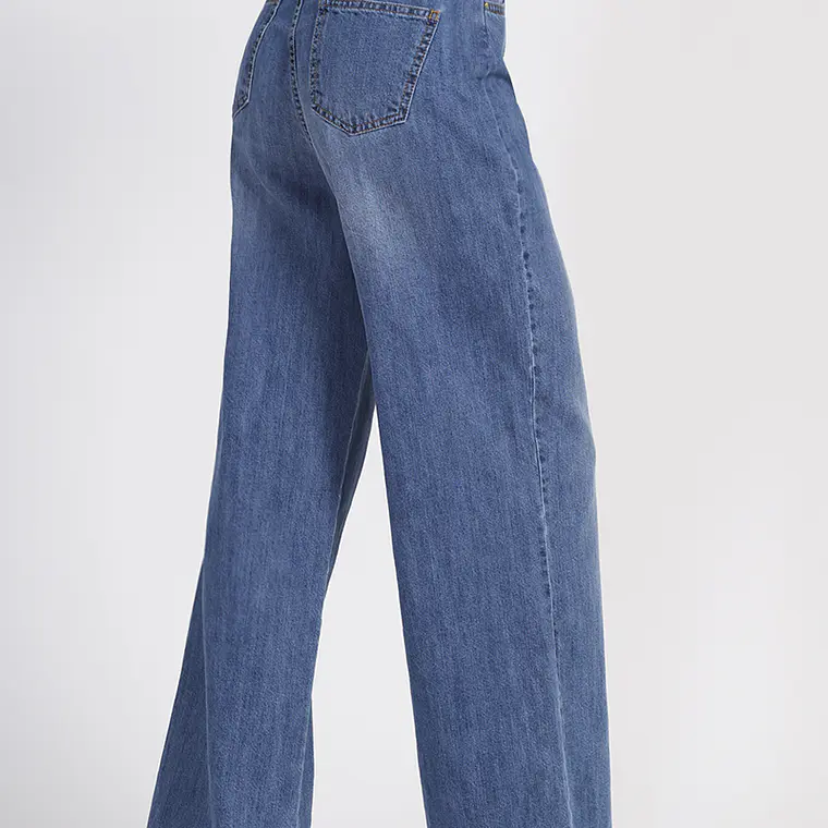 JEANS PALAZZO ALGODÓN AZUL 4