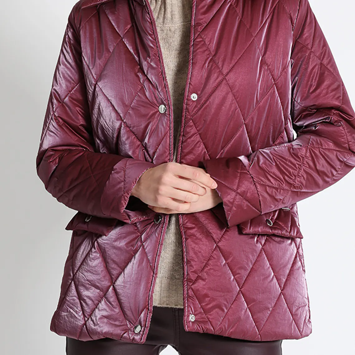 PARKA RECTA IRIDISCENTE BURDEO 5