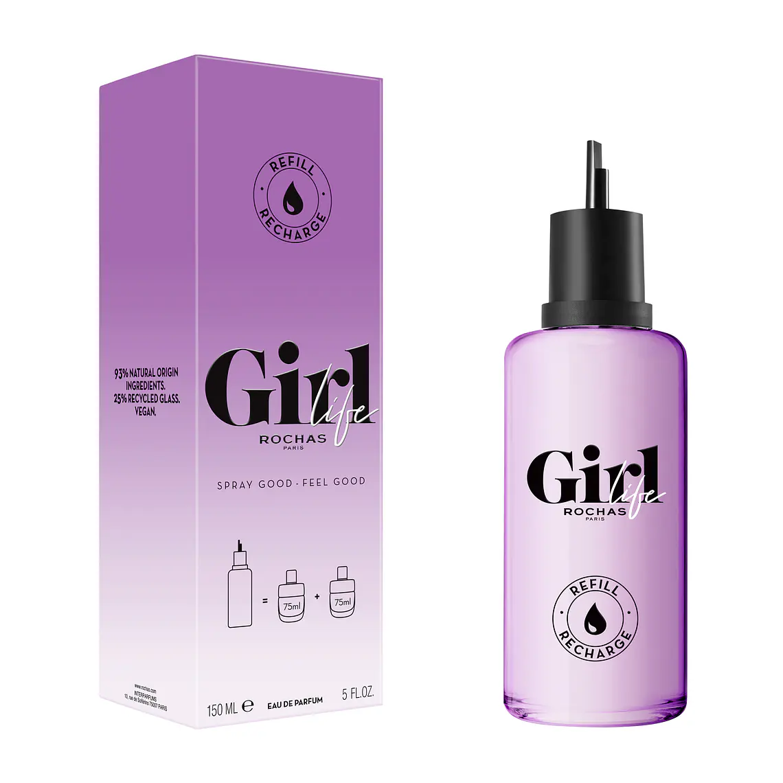 ROCHAS - GIRL LIFE EAU DE PARFUM REFILL (150 ML) / MUJER 1