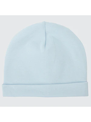 GORRO CELESTE BEBÉ ALGODÓN PERUANO (TALLA ÚNICA)