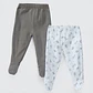PACK PANTALONES GRIS SAFARI ALGODÓN PERUANO (12 a 24 MESES) - Miniatura 1