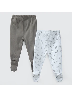 PACK PANTALONES GRIS SAFARI ALGODÓN PERUANO (12 a 24 MESES)
