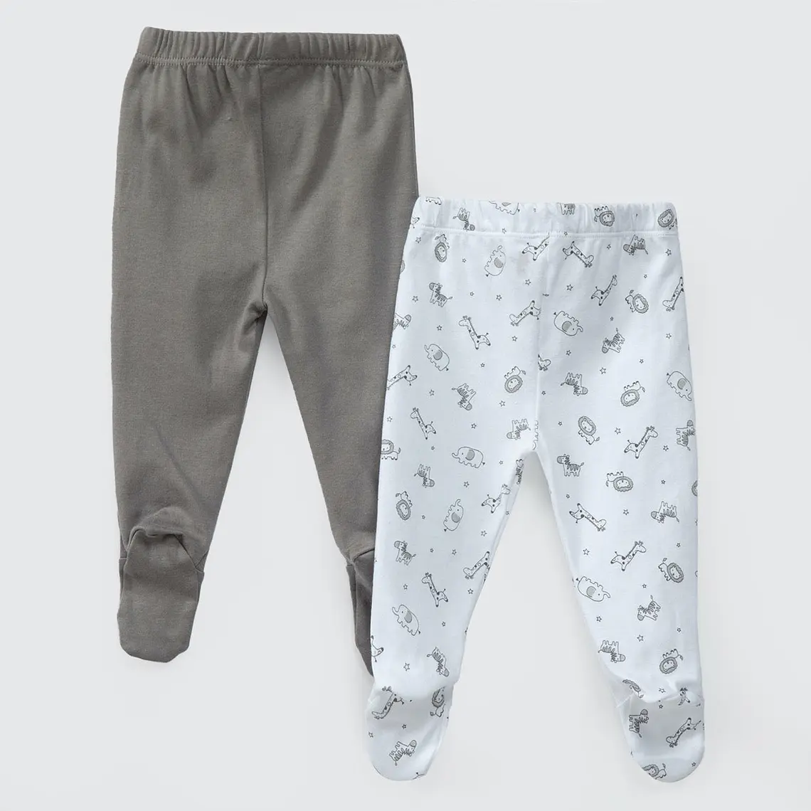 PACK PANTALONES GRIS SAFARI ALGODÓN PERUANO (12 a 24 MESES) 2