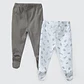 PACK PANTALONES GRIS SAFARI ALGODÓN PERUANO (12 a 24 MESES) - Miniatura 2