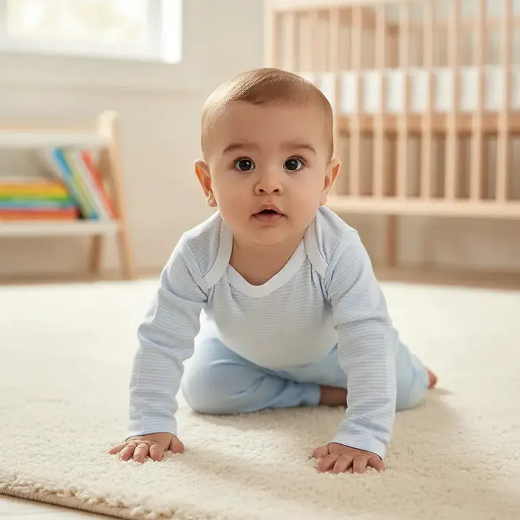 PACK PANTALONES CELESTES RAYAS CELESTES ALGODÓN PERUANO (9 a 24 MESES) 7